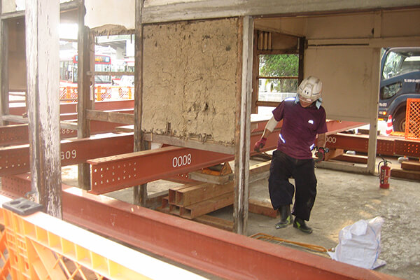 復旧工事の様子