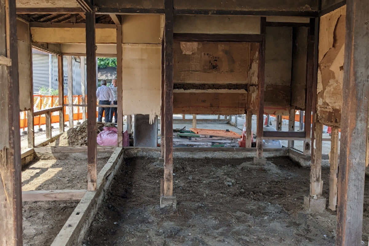 復旧工事の様子