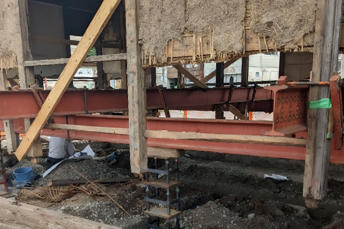 復旧工事の様子