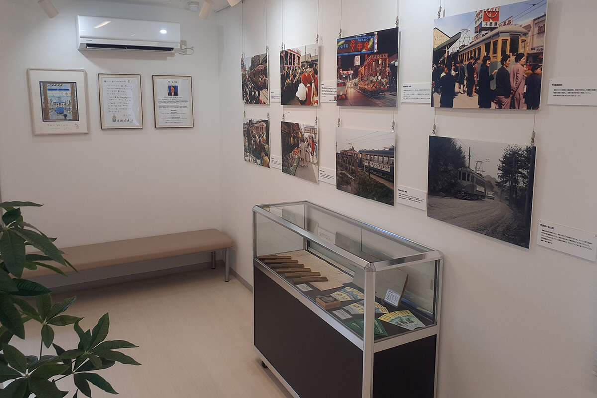 路面電車施設内の様子