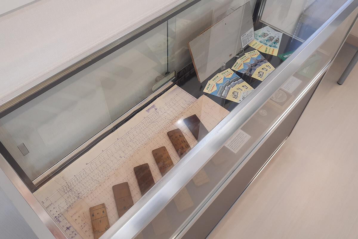 路面電車施設内の様子